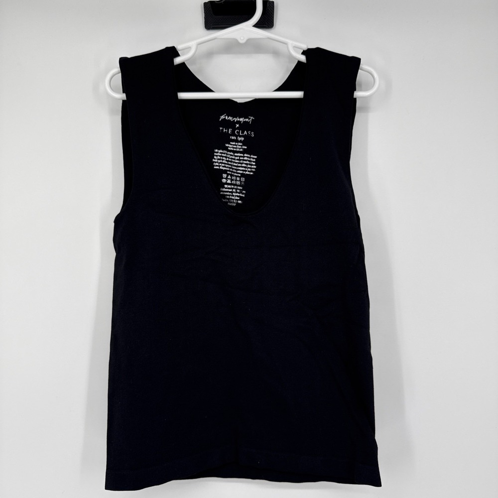 Free People FP Movement x The Class Top Women XS Free Throw Muscle U-Tank Goth